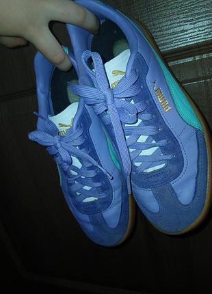 Кросівки-кеди puma фіолетові 24.5см 38.5