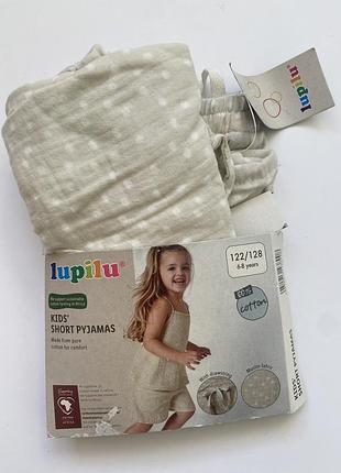 Новый детский костюм на девочку муслиновый летний костюм lupilu (германия) для девочки, р. 122/128 (6-8 лет)