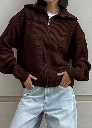 Зип бомбер knit zip boomber 3