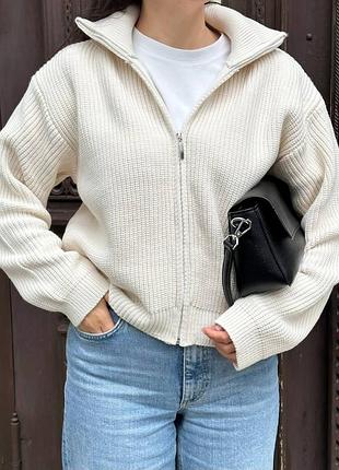 Зип бомбер knit zip boomber 2