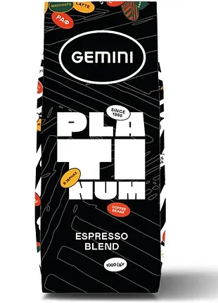 Кава зернова gemini espresso platinum 1кг.