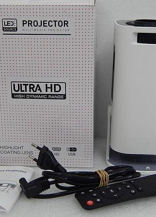 Проектор h96 max hp330 led lcd uhd 16:9 android 11.0 hdmi wifi bt білий