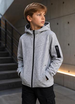 Спортивна сіра кофта на блискавці primark, 9–10 років / 140 см