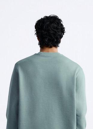 Кофта лонгслів zara 6462 401 mid-blue 4