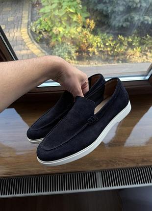 Чоловічі лофери zara шкіра