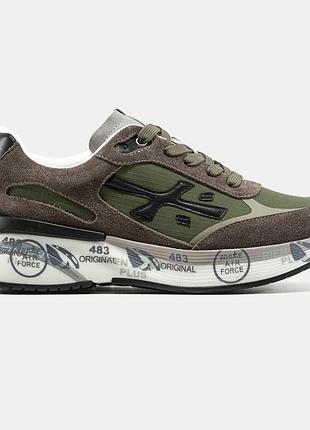 Мужские кроссовки хаки premiata moerun khaki brown х премиата 44