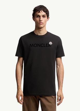 Moncler чоловіча футболка з лого преміум сегменту
