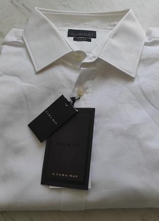 Классическая мужская белая рубашка zara man
