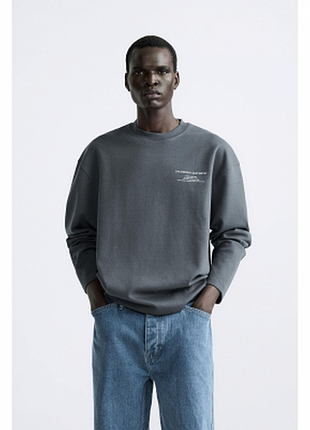 Кофта лонгслів zara 4442 355 blue