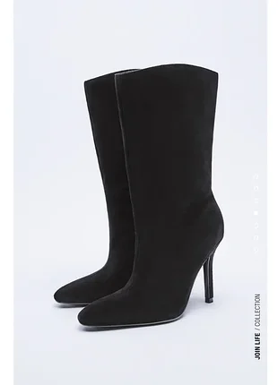 Замшевые ботинки zara гг 39