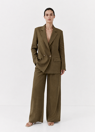 Пиджак масло вискоза лен р.16 l/xl primark