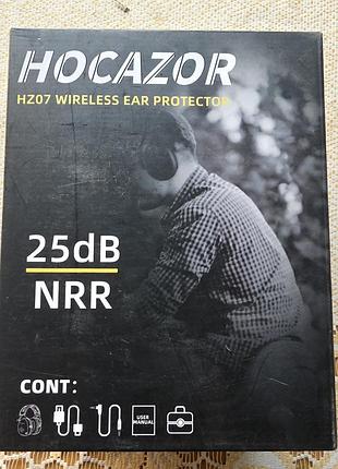 Захисні протишумові bluetooth-навушники hocazor hz07 (nrr 25 дб) – нові