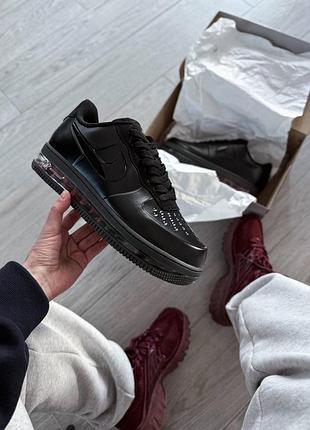 Черные мужские кроссовки nike air force 1 posite max qs triple black х эйр форс 44