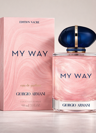 Жіноча парфумована вода giorgio armani my way nacre 90 мл май вей накре
