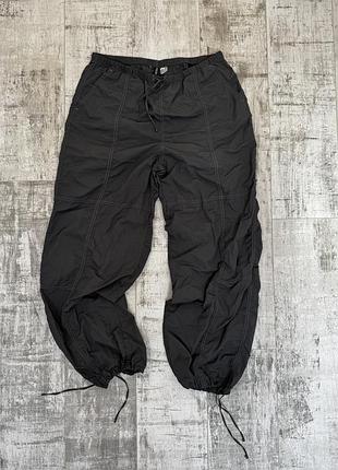 Штани h&m wide track pants темно-сірі, розмір s