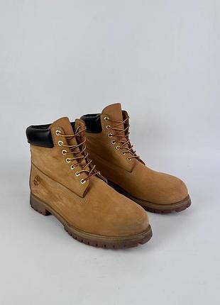 Черевики timberland 6 inch premium waterproof boots wheat leather 10061 mens us 13 w