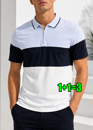 🤩1+1=3 стильна чоловіча футболка поло george, розмір 54 - 56