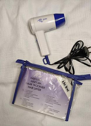 Дорожній фен ide line mini ds-772, 1200 вт, чохол