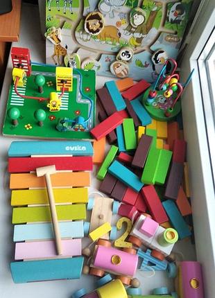 Деревянные игрушки для малышей одним лотом