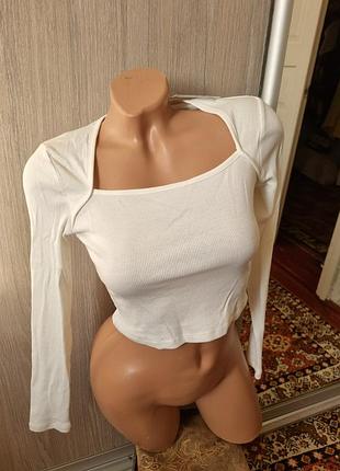 Лонгслив в рубчик