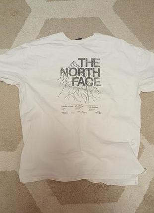 Біла футболка унісекс "the north face"