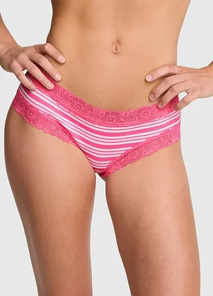 Бавовняні трусики у рубчик victoria’s secret оригінал труси вікторія сікрет у рубчик
