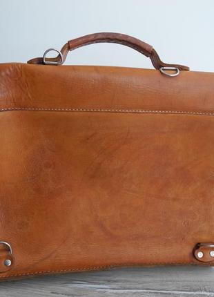 Винтажная сумка портфель city line  ( 100% кожа , 40*30 см ) италия8 фото