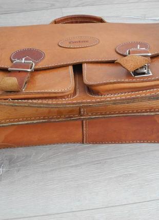 Винтажная сумка портфель city line  ( 100% кожа , 40*30 см ) италия6 фото