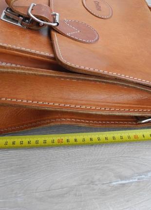 Винтажная сумка портфель city line  ( 100% кожа , 40*30 см ) италия10 фото