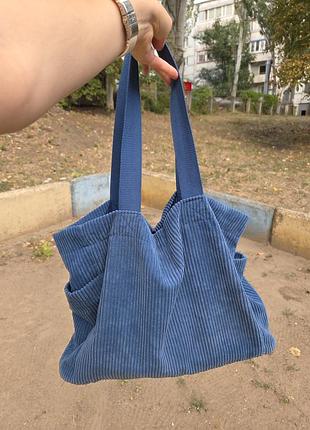 Сумка шопер accessorize вельвет