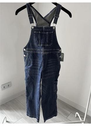 Джинсовий дитячий конбінезон h&m