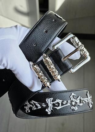 Ремень chrome hearts cow crosses
