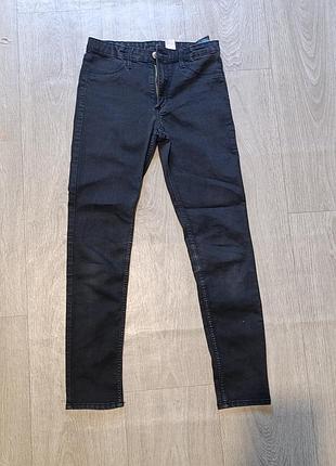 Джинси жіночі h&m чорні skinny fit