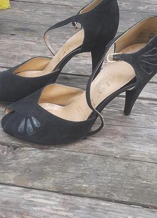 Вінтажні замшеві туфлі bally "adrienne" (оригінал, р. 37 / 23.5 см)