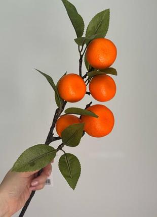Декоративная ветка мандарины,граната и лимона