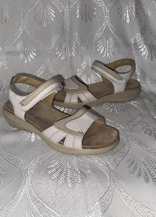 Кожаные анатомические босоножки hotter comfort concept р.37.5 (24.50см)