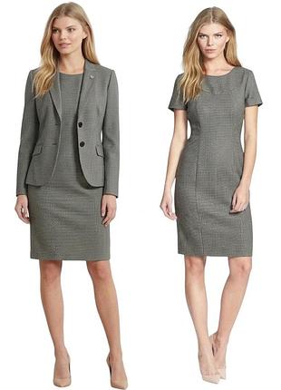 Шерстяний костюм boss hugo boss (жакет jadena + сукня dimoren),