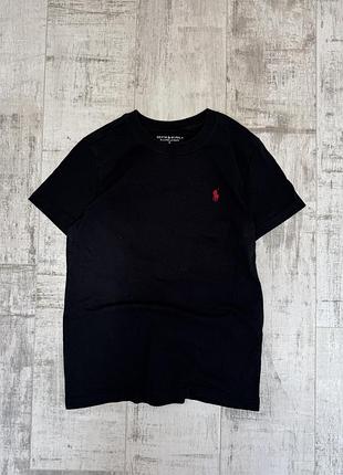 Чорна футболка polo ralph lauren denim & supply, розмір s/m