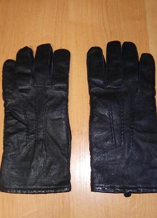 Преміальні утеплені чоловічі шкіряні рукавички hand schuh peter (розмір 9.5)