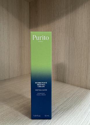Інтенсивно зволожуючий крем для обличчя на основі морської води purito deep sea pure water cream 50 г