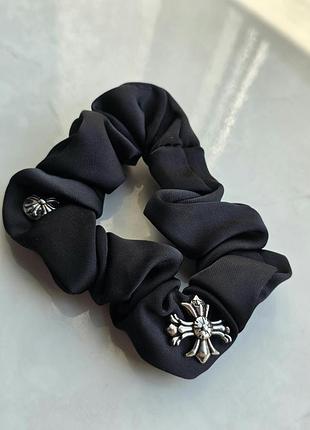 Резинка для волосся chrome hearts black 2v