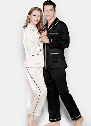 Парные пижамы для мужа и жены фемели лук шелковые (40-52 xs-xxl) 2xl