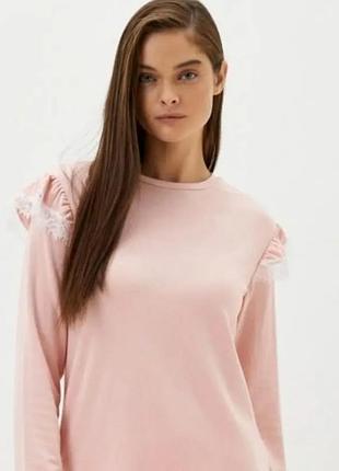 Тепла стильна натуральна піжама tezenis💕