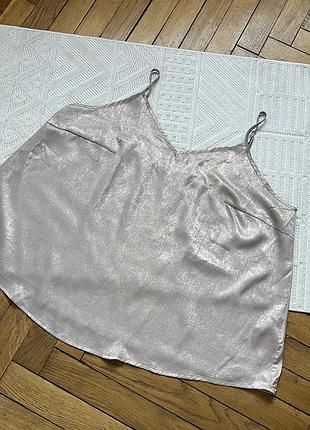 Атласний топ shein, бронзовий тор 3xl, маєчка на брителях 3xl