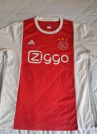 Футболка adidas clima cool ajax amsterdam оригинал размер l ширина 53см длина 61см, длина рукава 23см