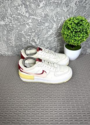 Nike air force 1 кроссовки 38 размер кожаные спортивные белые