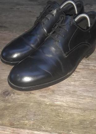 Кожаные туфли clarks oliver lace 42 - 42.5 размер (стелька 27 см)».