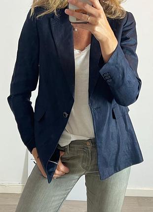 Льняной пиджак massimo dutti