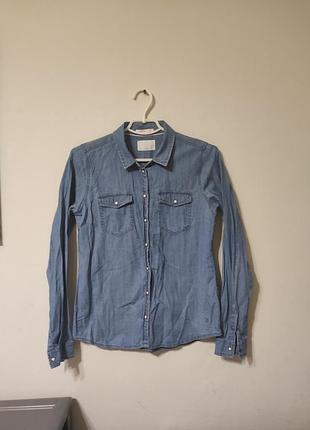 Джинсова рубашка жіноча denim xs -s