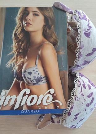 Комплект женский бюстгальтер и трусики бразилианки infiore chic quarzo